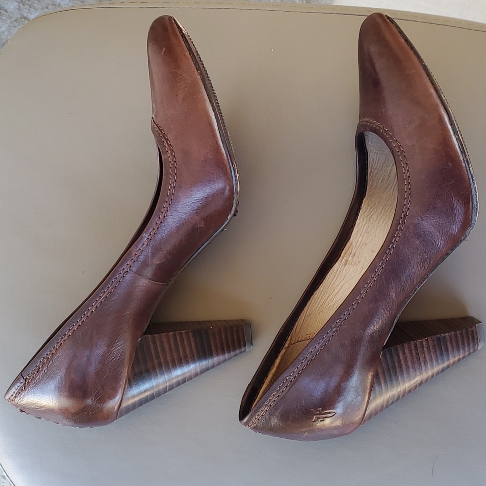 Frye Regina Heel Brown Size 9.5